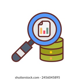 Data Query  icon in vector. Logotype
