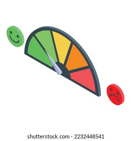 Data reaction icon isometric vector. Service feedback. Study event