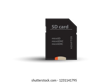 Data recorder Card Reader In white background