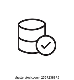 Data Recovery icon Outline vector for web ui