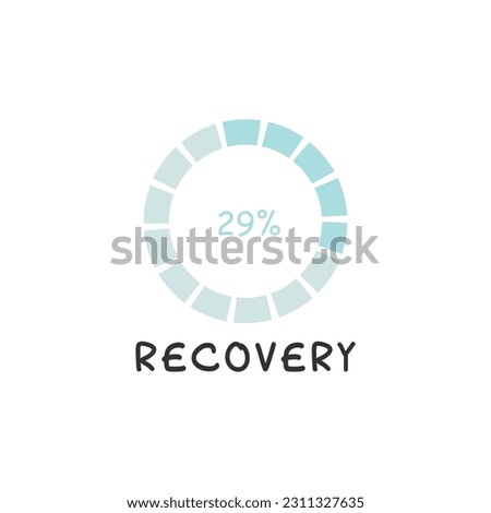 Data recovery. Data recovery logo. Data recovery icon sign and  symbol