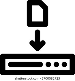 Symbol für Datenwiederherstellung, Datenwiederherstellung, Datengliederung
