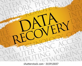 Data Recovery word cloud concept