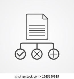 Data regulation vector icon sign symbol