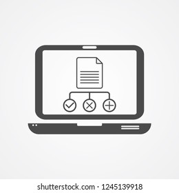 Data regulation vector icon sign symbol