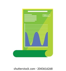 data report financial with graph
