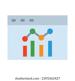 Data Report Vector Flat Icon For Personal And Commercial Use.
