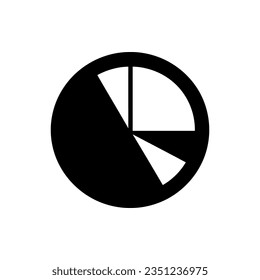 Data representation icon on white background