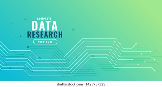 data research background with circuit diagram