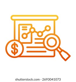Data Research Icon Element For Design And Vector