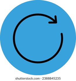 Data reset minimalist style icon
