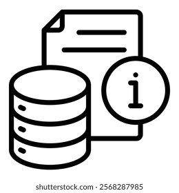 Data Retrieval Icon Element For Design