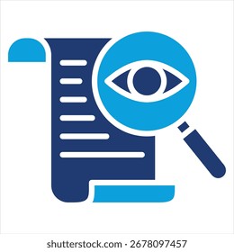 Ilustración vectorial plana del icono azul