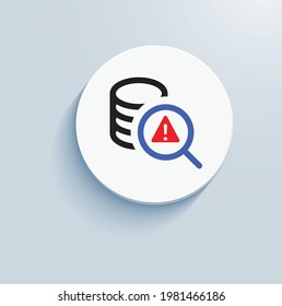 Data Risk Analytics Icon Vector Design