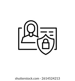 Data safe icon. Simple data safe icon for social media, app, and web design. Vector illustration