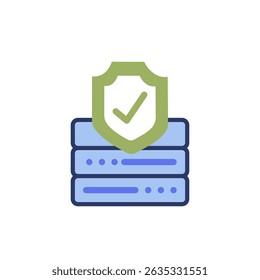 Datenschutzsymbol auf weißem Hintergrund.