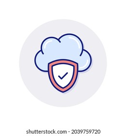 Data Safety icon in vector. Logotype