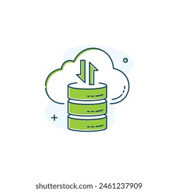 Data Science , Data Analysis, Data Mining, Vector Illustration Icon Design