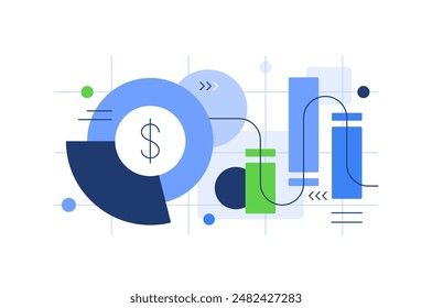 Data science and big data, Analysis,Infographic element,Digital data processing