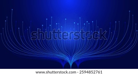 Data science and big data technology. Scientist computing, analysing and visualizing complex data set on computer. 