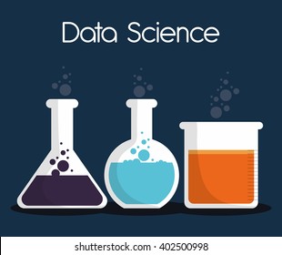 Data Science design , vector illustration