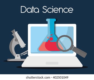 Data Science Design , Vector Illustration