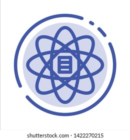 Data, Science, Data Science, Dollar Blue Dotted Line Line Icon