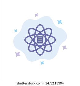 Data, Science, Data Science, Dollar Blue Icon on Abstract Cloud Background