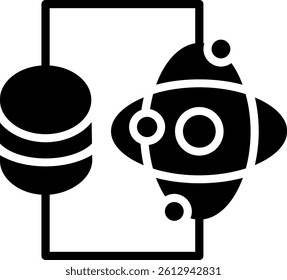 Data science Glyph Icon Vector Design