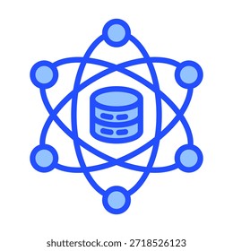 Elemento de icono de concentrador de Ciencia de datos para diseño