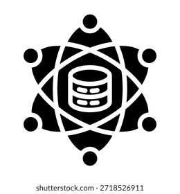 Elemento de icono de concentrador de Ciencia de datos para diseño