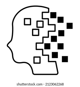 icono de ciencia de datos, vector de ilustración de ai 