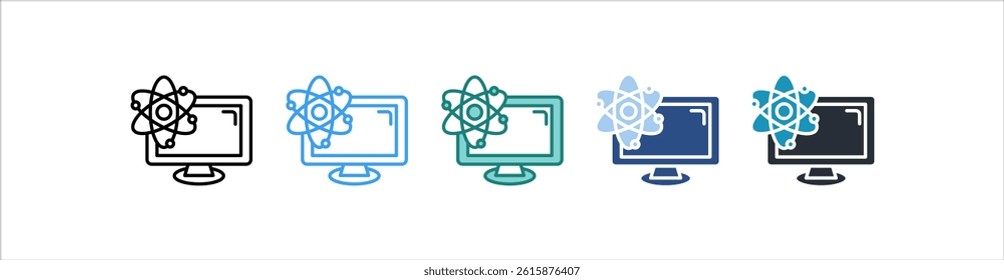 Data Science Icon In Different Style Vector