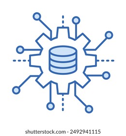 Data Science Icon with Editable Stroke.