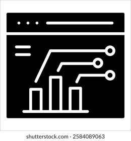 Data Science Icon Element For Design