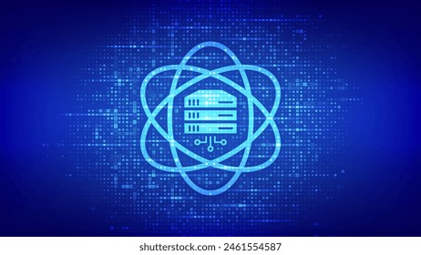 Symbol für die Wissenschaft von Daten mit Binärkode. Deep Learning. Künstliche Intelligenz, Analyse. Big Data. Maschinelles Lernen. In: Computer Science Technology. Digitaler Binärkode-Hintergrund. Vektorillustration.