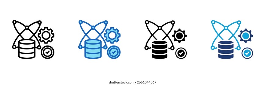 Data Science icon Multi Style Vector Illustration
