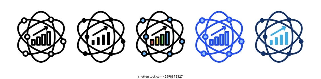 Data Science Icon Set With Multiple Style Collection
