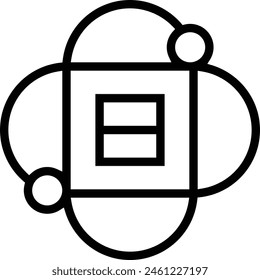 data science icon. Thin linear style design isolated on white background