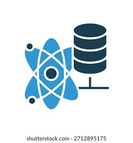 data science icons outline and Flat Style,transparent background