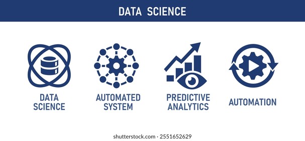 Data science illustration set concept.