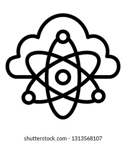 Data science line icon 