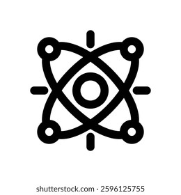 data science line icon. Clean and minimalist vector icon for websites, mobile apps, presentations, and logos. Fully scalable and customizable for any project.