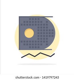 Data, Science, Data Science, Mining Abstract Circle Background Flat color Icon