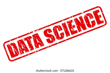 DATA SCIENCE red stamp text on white