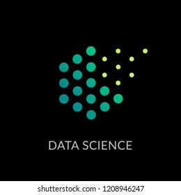 Data science technology abstract icon.