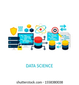 Data Science Vector Concept Poster Design Stock Vector (Royalty Free ...