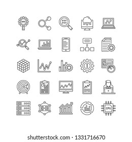 Data Science Vector Icons Set 1