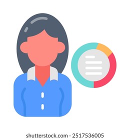 Data Scientist Flat Icons, Vector illustration