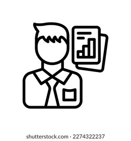 Data Scientist icon in vector. Logotype